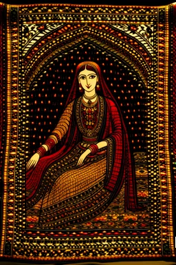 DNA carpet Achaemenid Empire iranian persian woman