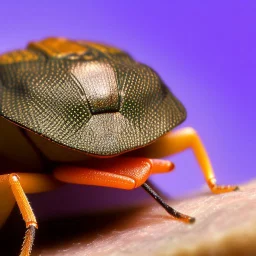 a man-faced_stink_bug, Catacanthus_incarnatus macro HDR photo