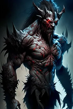 humanoid monster demon brutal beast warrior