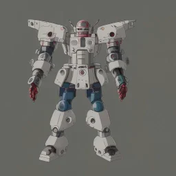 mecha with tracks for a tank. His body is armor and his hands are machine guns. The robot head has animal as a driver.