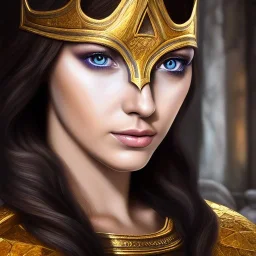 ultra detailed fullbody Portrait in oil on canvas of a beautiful female with Skyrim mask and armor,extremely detailed digital painting, extremely detailed face,crystal clear Big eyes, mystical colors ,perfectly centered image, perfect composition,rim light, beautiful lighting, 8k, stunning scene,extremely sharp detail, finely tuned detail, ultra high definition raytracing, in the style of robert e howard and pablo oliveira and Ken Kelley and Ohrai Noriyoshi and Simon Bisley