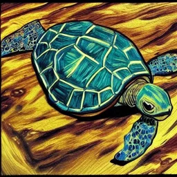 turtle van gogh