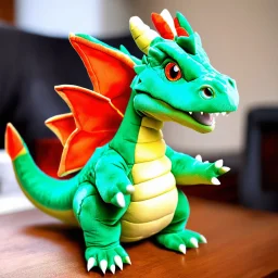 dragon de peluche