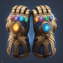 Two infinity gauntlets contain six infinity stones, one of which is made with nano In the hands of a powerful man