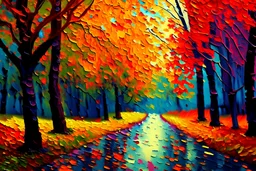 Autumn,Vincent Van Gogh, oil paint, artwork,1 masterpiece
