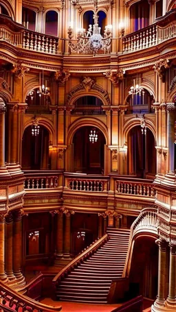 A beautiful image of the windows of the luxurious palace hall