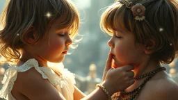 Beautiful "Brave New World", (Aldous Huxley), children, devotion, exquisite composition, beauty, magic, fantasy, close foreground detail, beautiful intricate insanely detailed octane render, 16k artistic photography, photorealistic concept art, soft natural volumetric cinematic perfect light, chiaroscuro, award-winning photograph, masterpiece