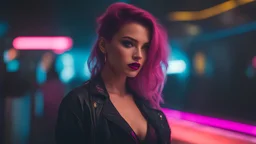 beautiful girl, Synthwave 80s, cyberpunk, alternative timeline, real photo, color, high definition, high quality, professional photography, natural lighting, canon lens, shot on dslr 64 megapixels, sharp focus, 4K