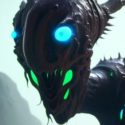 Fluid ink luminescent black creature, unreal engine 5, 8k resolution, photorealistic, ultra detailed