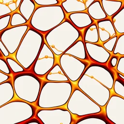 the structure of the hair follicle is drawn in the form of honeycombs, generating a neural network