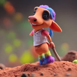 realistic [colorful Clay Animation] live Satyre