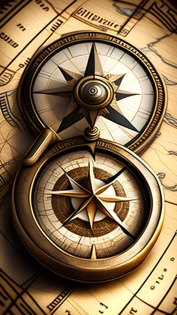 a close up of a compass on a map, compass, wind rose, compass energy flowing, nautical maps, ios app icon, cartographic, map cartography, quest marker, map key, astrolabe, focus on map, app icon, ios icon, cartography, detailed –n 9, formian pathfinder, directions, contrast icon, in a steampunk world