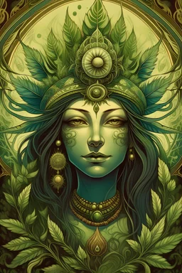 Cannabis Goddess third eye sacred knowledge supreme mechanics