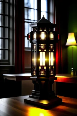 gaming table lamp inspired by palace, modern design,