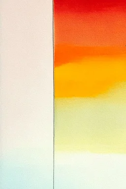 Abstract watercolour painting in the style of Agnes Martin. Pastel colours