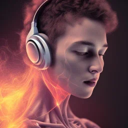 Image describing the bodies of athletes listening to music, by wearing a music player