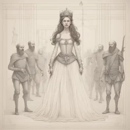 A young princess held captive by savages. A Detailed Technical Drawing.