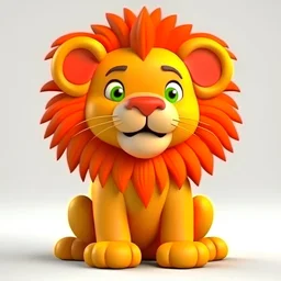 cute lion 3D