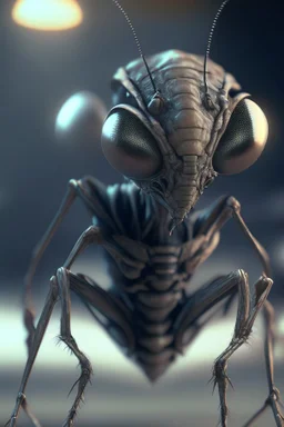 Alien humanoid bug,8k,unreal engine, very detailed, realistic, cinema 4D