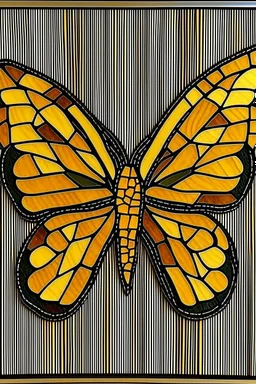 very beautiful butterfly wood mosaic