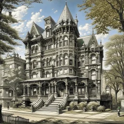 At 2146 W. Caton Street in Wicker Park stands the Frederick Gehrke House, built in 1889 and designed by architects Faber & Pagels. This handsome late-Victorian residence was part of a row of five substantial single-family homes constructed on what was then a newly carved, 600-foot street called Columbia. At the time, this triangular pocket near Damen, North, and Milwaukee was one of the last undeveloped stretches of prairie in the neighborhood — soon to become one of Chicago’ black and white pen