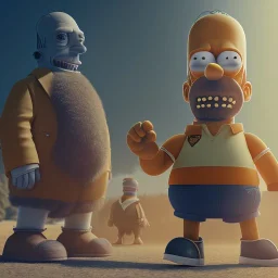 Full body, 3d render, homer simpson 1800's men style, 1800's hair style, 1800's men clothes style, robot, hyper realistic, octane render, unreal engine 5, 8k, palace background, uhd