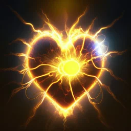 electric heart sun