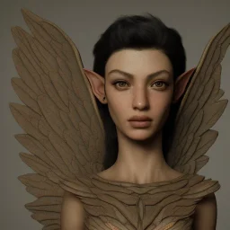 elf natural skin angel face symmetrical, black wall, city, meditation, dark background, cyberpunk, 8k quality