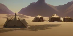 1922 oasis desert large tents