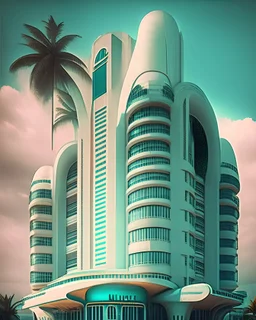 Art Deco Miami, Futuristic building