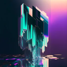 iridescent glitch