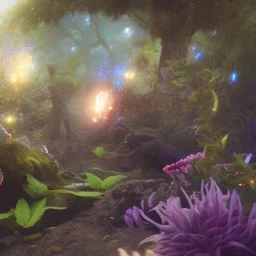 bioluminescent herbivore alien animals on a scifi landscape, bioluminsescent plants, bioluminescent flovers, 8k resolution, dynamic lighting, ultra hyperdetailed, Unreal Engine 5, ultra colourful, very small details, realistic.