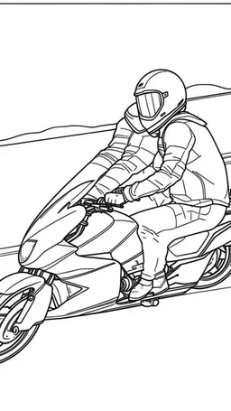 A girl and boy couple speeding on a motorbike realistic