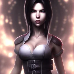 big bust tifa lockhart spiral eyes