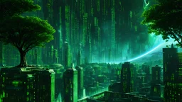 matrix universe, command and conquer 3 tiberium wars, tyberium in city, space, planets, god creation, angels from other dimensions, trees on the planet under