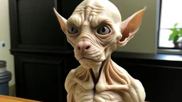 Moises , sin pelo con mirada vaga y color de piel blanca