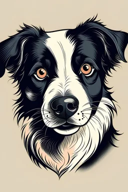 face dog graphic design