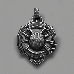 kirin amulet, lucky charm, grey background