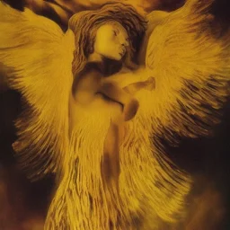 african-American golden angel by salvador dali