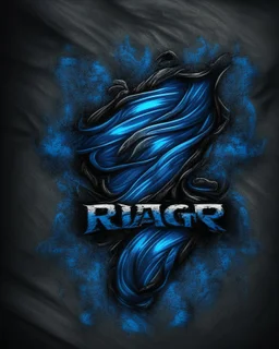 BLEU rag Logo IN black background