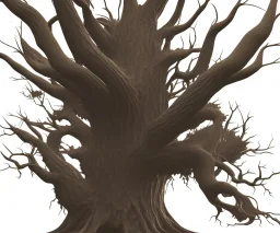 Vector tree illustration 3D