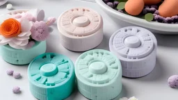 generate me an aesthetic image of shower steamers