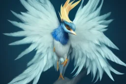 chibi cute adorable anivia bird-of-paradise portrait, hyperdetailed, meticulous, 8k resolution, trending on artstation, by cedric peyravernay