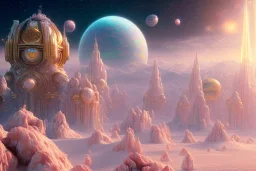  white and gold crystal cosmic and galactic ambiance, full of details, smooth, bright sunshine，soft light atmosphere, light effect，vaporwave colorful, concept art, smooth, extremely sharp detail, finely tuned detail, ultra high definition, 8 k, unreal engine 5, ultra sharp focus