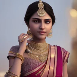 beautiful transparent smooth realistic indian girl, extremely sharp detail, finely tuned detail, ultra high definition, 8k, unreal engine 5, ultra sharp focus, accurate hands