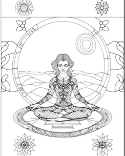 Coloring pages:Achieve Peaceful Mindfulness with Mindful Soul: Inner Peace