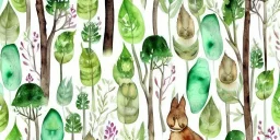 exquisite whimsical woodland watercolor, delicate woodland, cute, adorable, linen backdrop