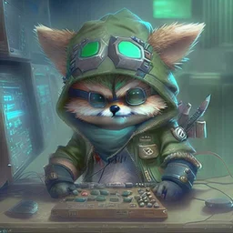 Teemo from League of Legends, as a Hacker