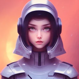 Beautiful girl, Black Hair, Blue Eyes, holding Sniper, wearing a black trench coat, Standing in Spaceship command Room, masterpiece, expert, insanely detailed, 4k resolution, cute big circular reflective eyes, cinematic smooth, intricate detail , soft smooth lighting, soft pastel colors, Eyes slightly Glowing, Cybernetic face