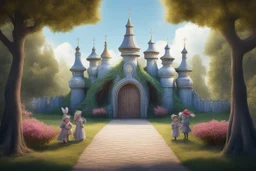 Входная группа парка, в стиле русских сказок